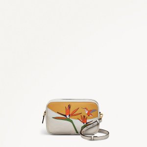 Radley London Birds Of Paradise - Small Zip Around Cross Body - Chalk