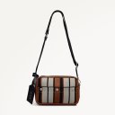 Radley London Hadleigh Place - Stripe - Small Ziptop Cross Body - Snow