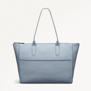 Radley London Oak Street - Medium Ziptop Tote - Smoke Blue