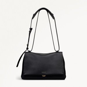 Radley London Mercer Street - Medium Flapover Shoulder - Black