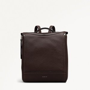 Radley London Oak Street - Small Ziptop Backpack - Dark Oak