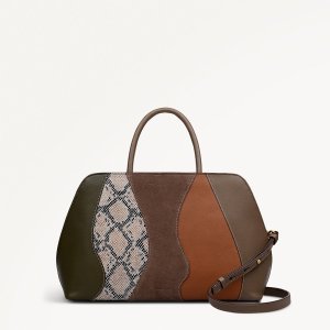 Radley London Liverpool Street - Medium Ziptop Grab - Coffee
