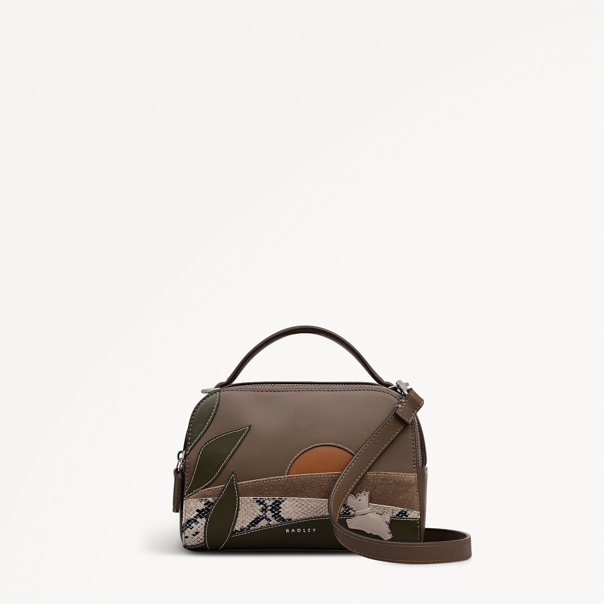 Radley London Over The Hills - Small Ziptop Cross Body - Coffee