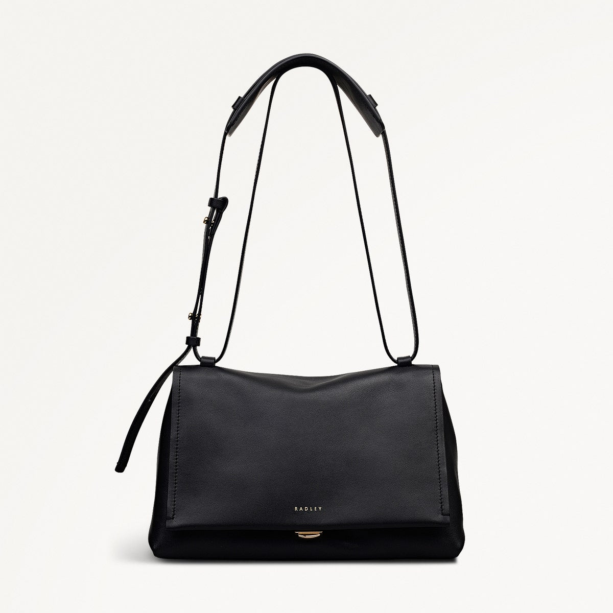 Radley London Mercer Street - Medium Flapover Shoulder - Black