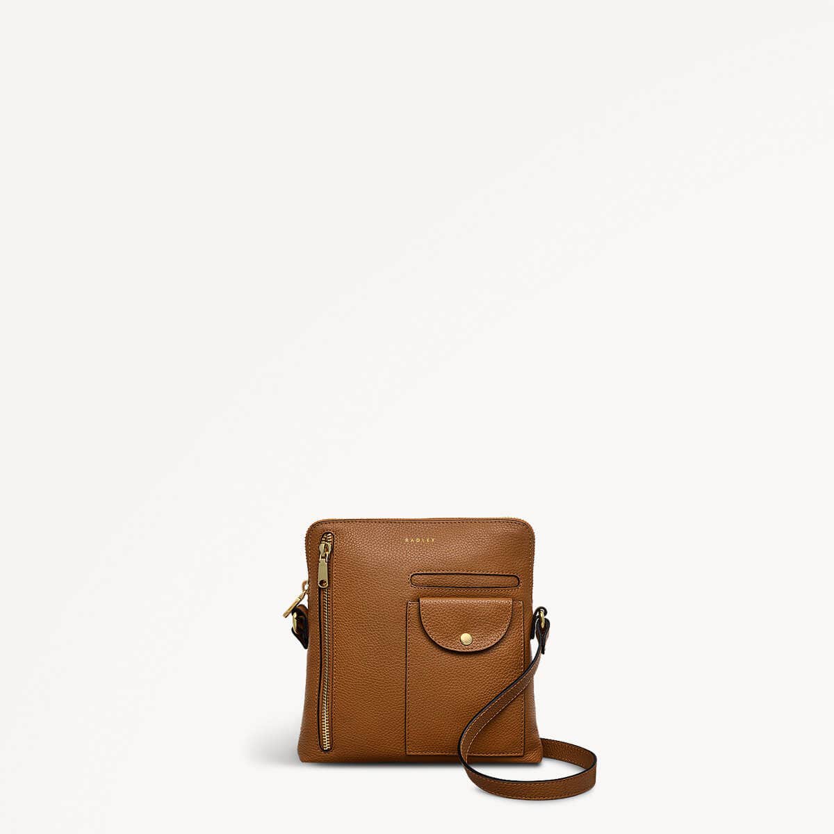 Radley London Ridge Park - Small Ziptop Crossbody - Caramel