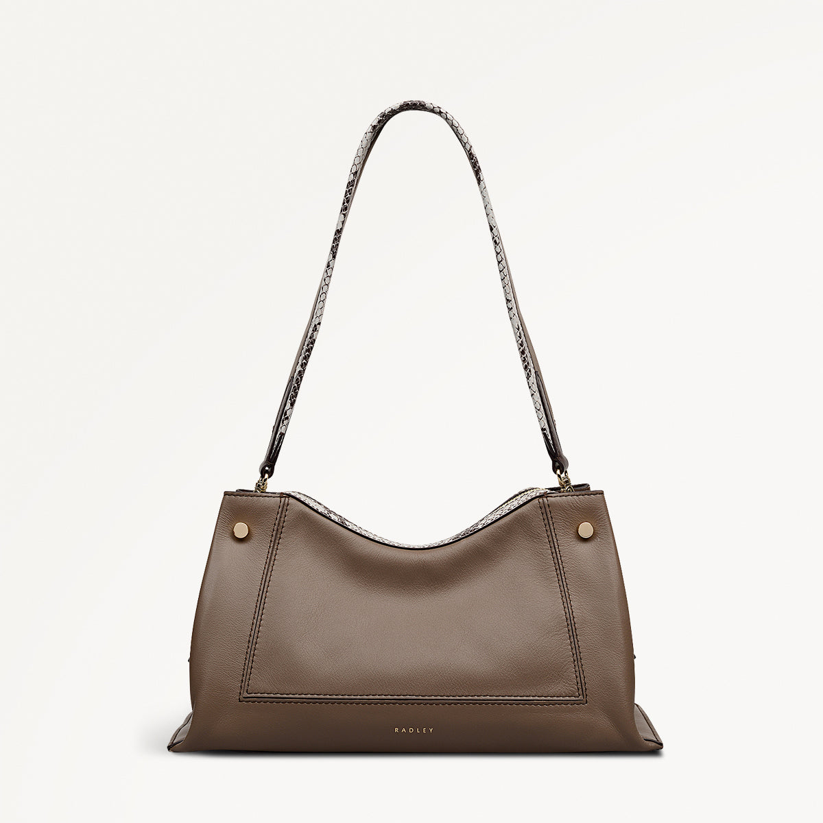 Radley London Hope Gardens - Medium Ziptop Shoulder - Coffee